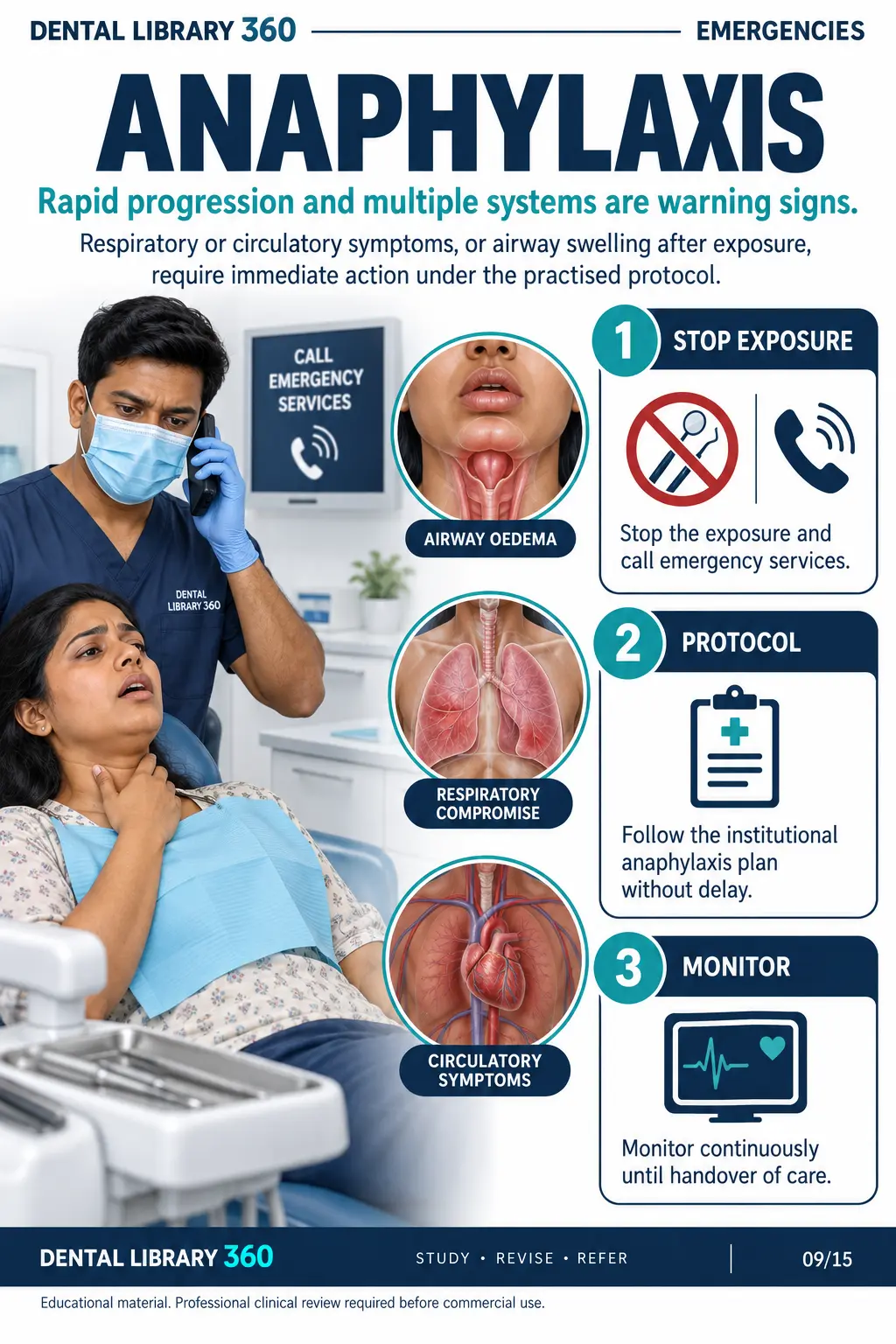 Sample page from the Dental Study Library 360 visual guides
