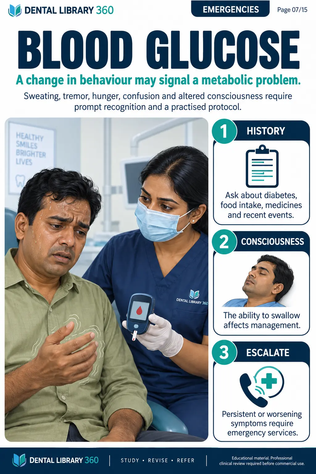 Sample page from the Dental Study Library 360 visual guides