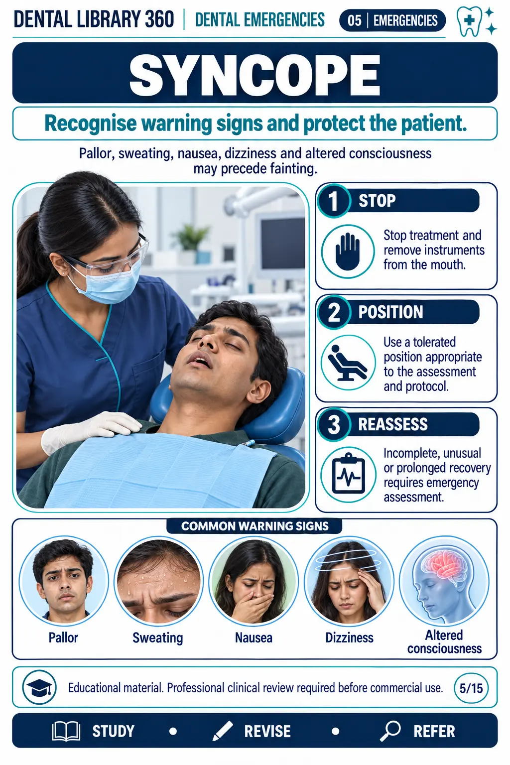 Sample page from the Dental Study Library 360 visual guides