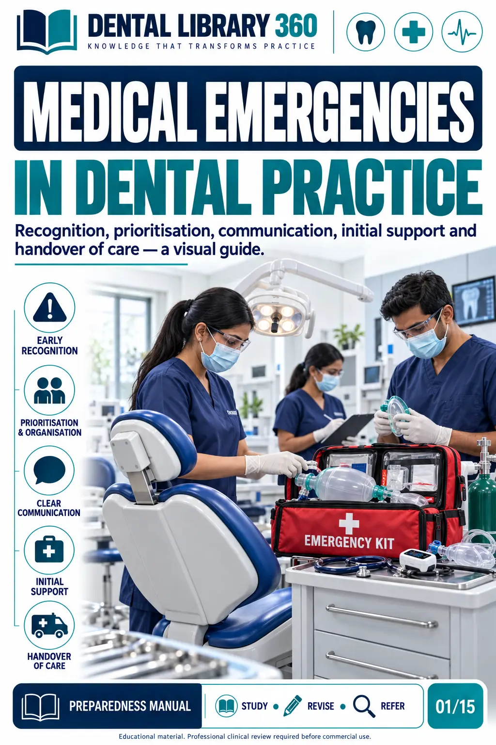 Sample page from the Dental Study Library 360 visual guides
